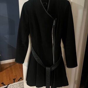 DKNY Black dress coat